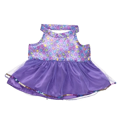 Rainbow Leopard Print Dress