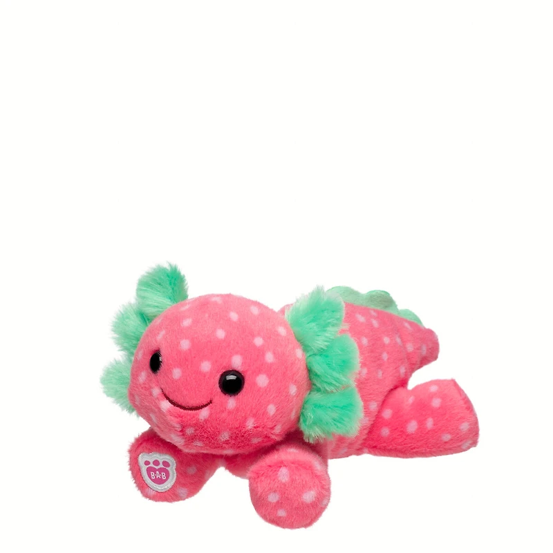 Build-A-Bear Mini Beans® Strawberry Axolotl Stuffed Animal