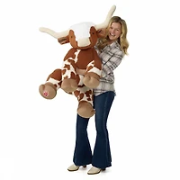 Giant Longhorn Cow Stuffed Animal