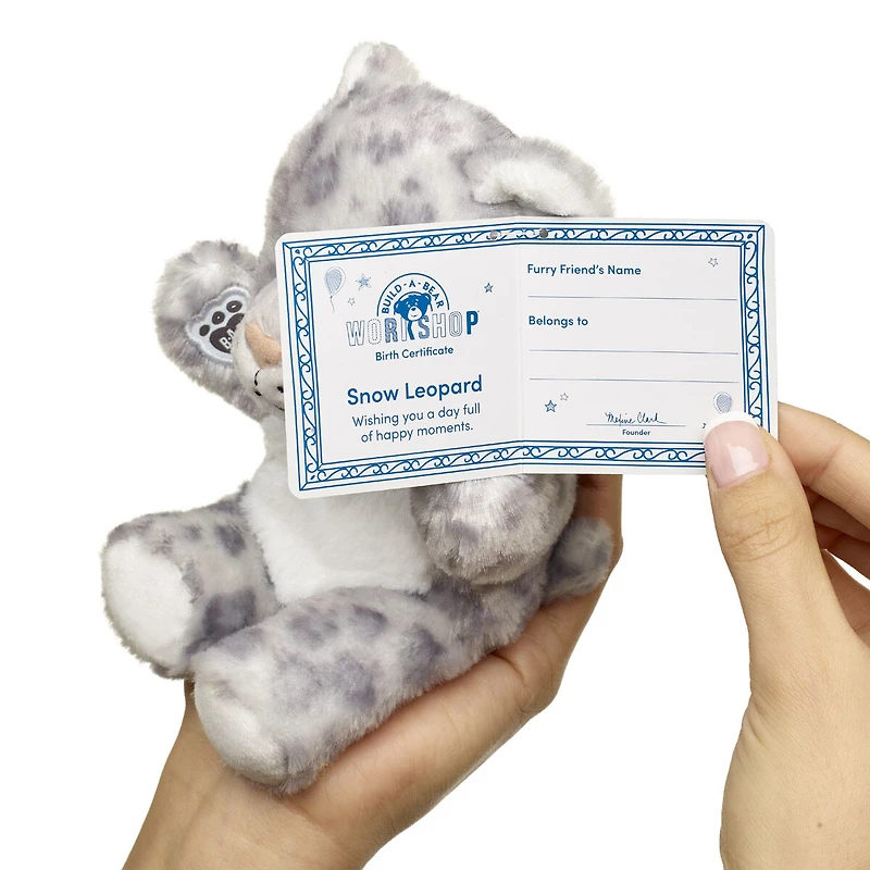 Build-A-Bear Mini Beans® Snow Leopard Stuffed Animal