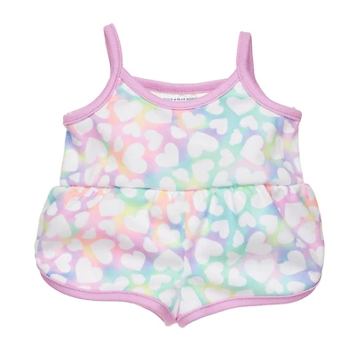 Tie-Dye Hearts Romper
