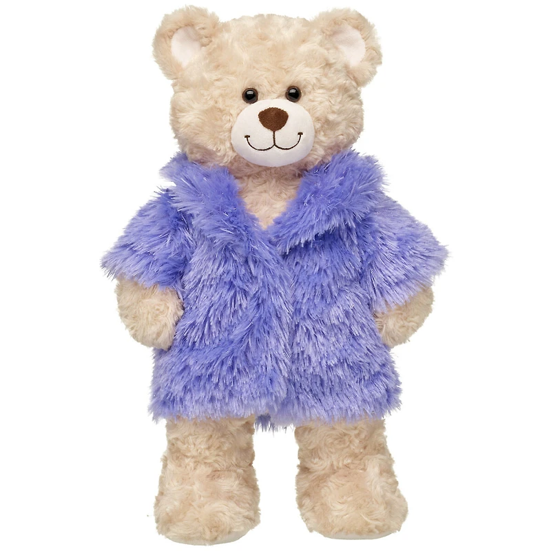 Purple Faux Fur Jacket
