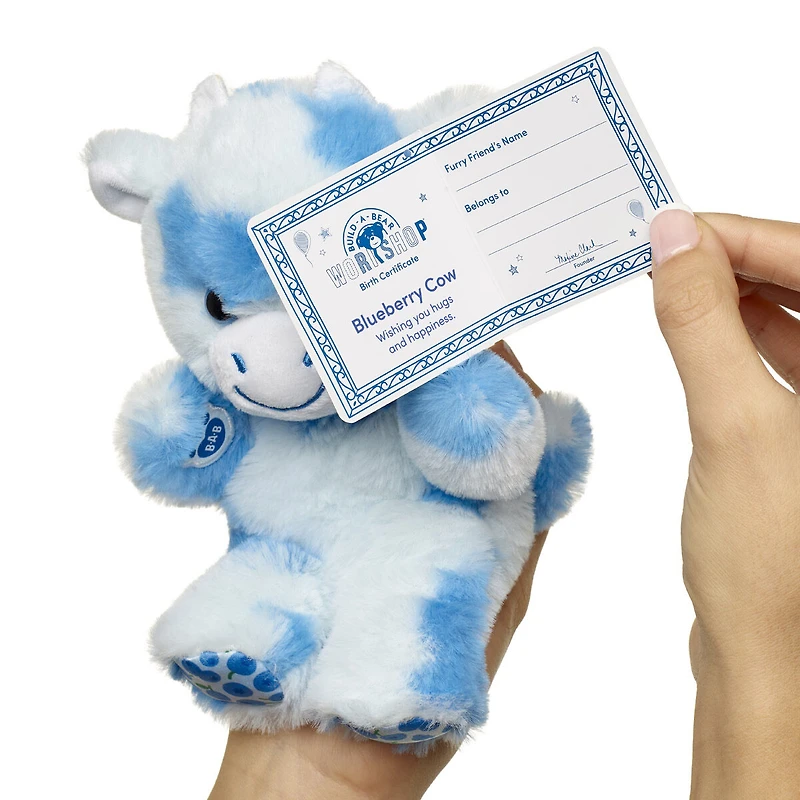 Build-A-Bear Mini Beans® Blueberry Cow Stuffed Animal