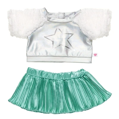 Honey Girls Sparkly Star Top and Skirt Set