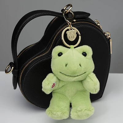 Spring Green Frog Plush Bag Charm