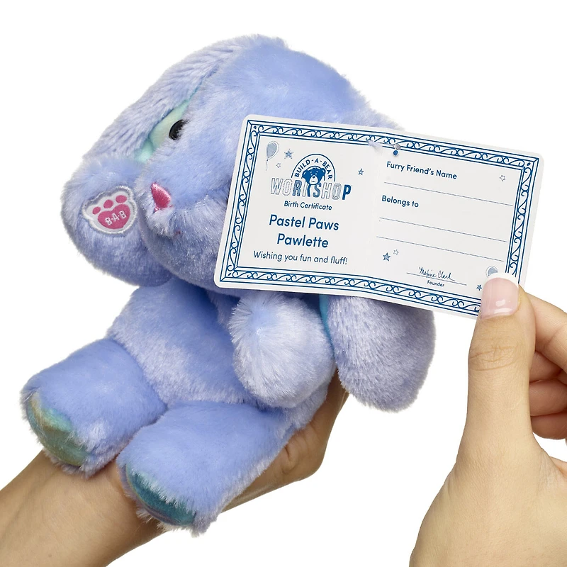 Build-A-Bear Mini Beans® Pastel Paws Pawlette™ Bunny Plush