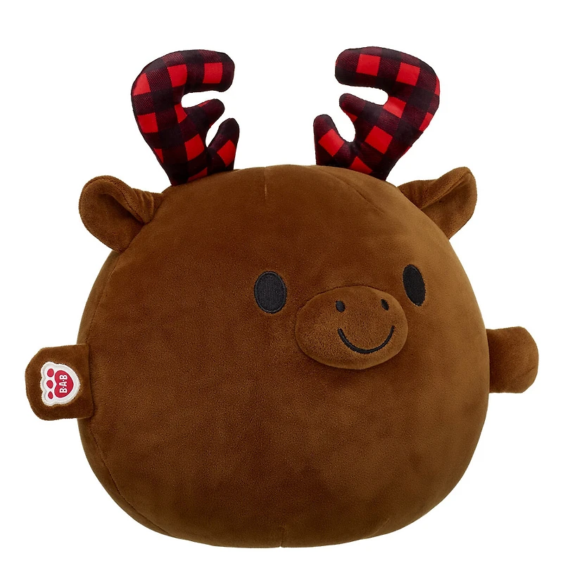 SKOOSHERZ™ Buffalo Check Moose Stuffed Animal