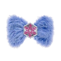 Fuzzy Snowflake Bow