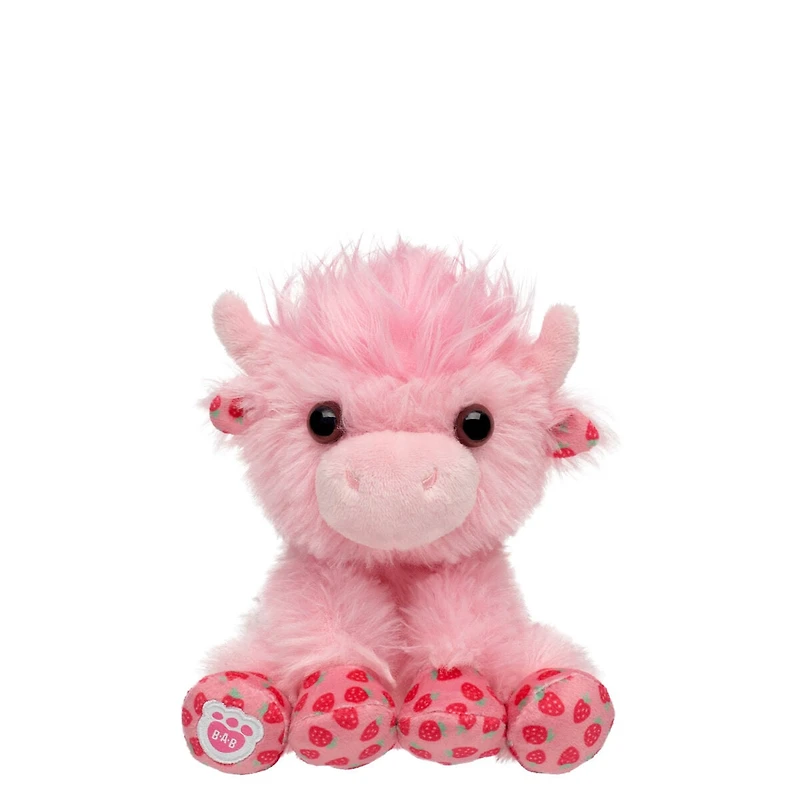 Build-A-Bear Mini Beans® Strawberry Highland Cow Stuffed Animal