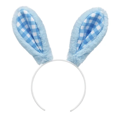 Gingham Bunny Ears Headband