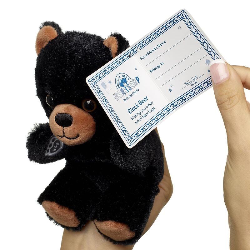 Build-A-Bear Mini Beans® Black Bear Stuffed Animal