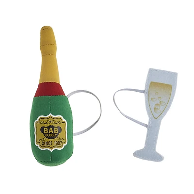 Build-A-Bear Bubbly Plush Bubbly and Glass Set