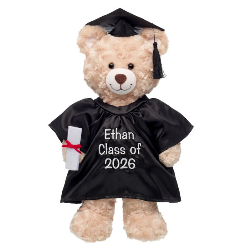 Personalized Embroidered Black Graduation Set 4 pc