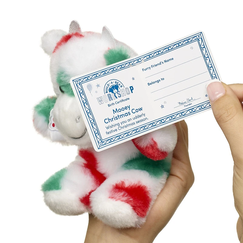 Build-A-Bear Mini Beans® Mooey Christmas Cow Stuffed Animal