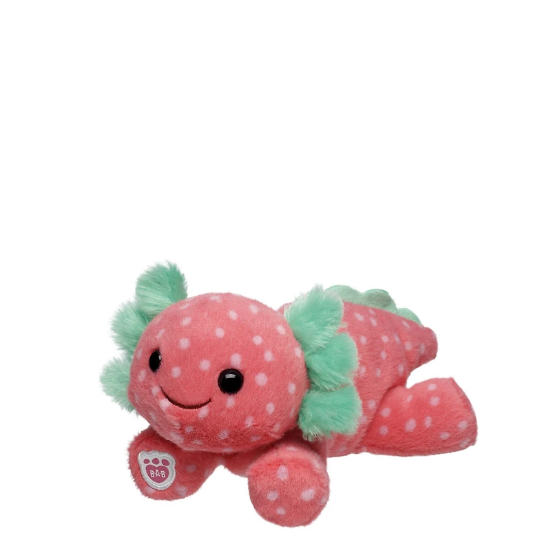 Build-A-Bear Mini Beans® Strawberry Axolotl Stuffed Animal