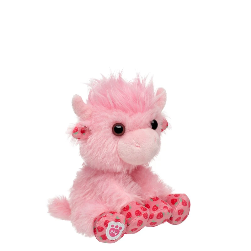 Build-A-Bear Mini Beans® Strawberry Highland Cow Stuffed Animal