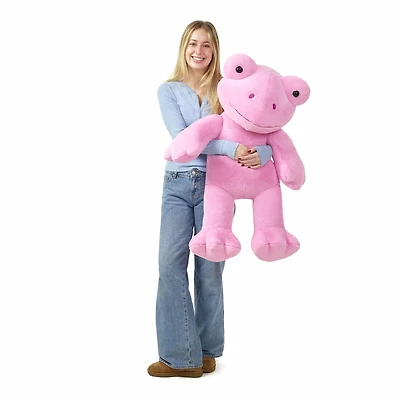 Giant Spring Pink Frog Stuffed Animal