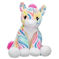 Rainbow Stripes Zebra Stuffed Animal