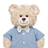 Chambray Shirt With Bow Tie