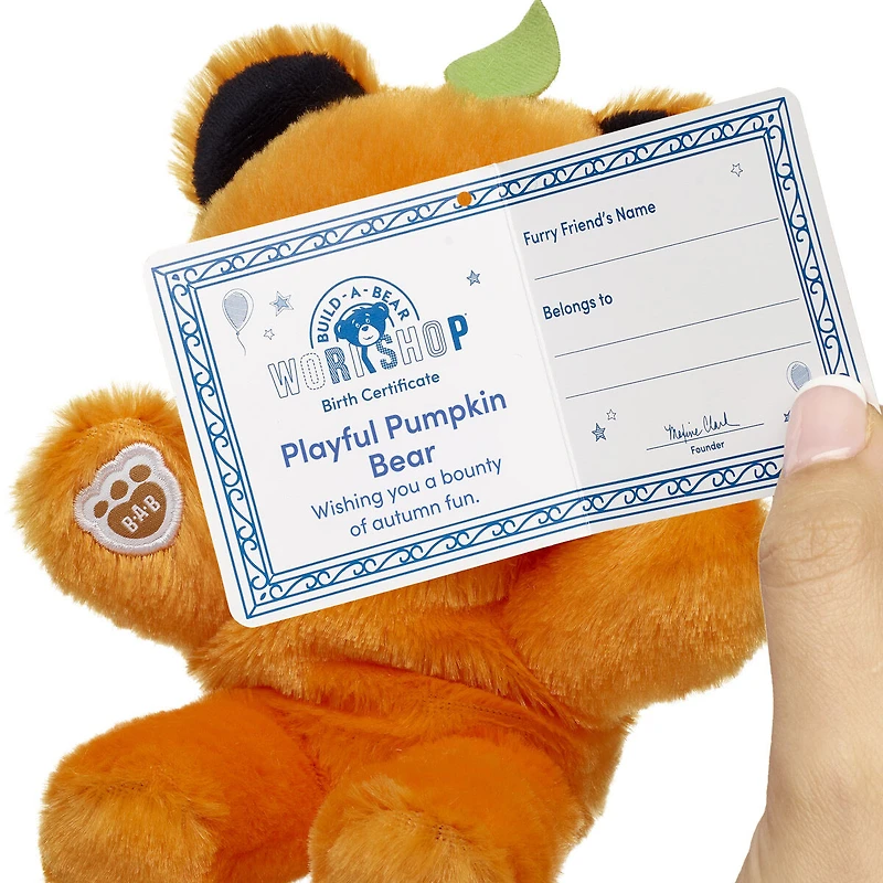 Build-A-Bear Mini Beans® Pumpkin Teddy Bear