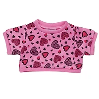 Leopard Print Heart Sweater