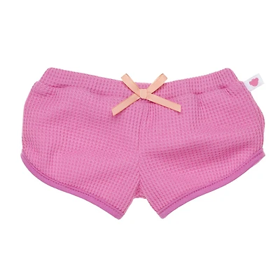 Pink Waffle Knit Shorts