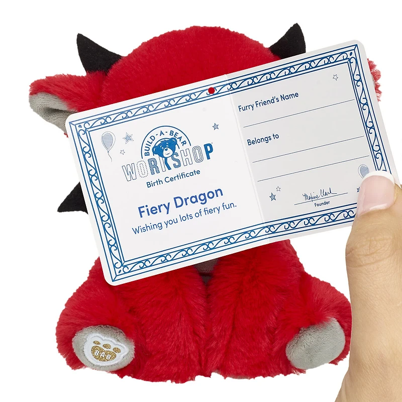 Build-A-Bear Mini Beans® Fiery Dragon Plush