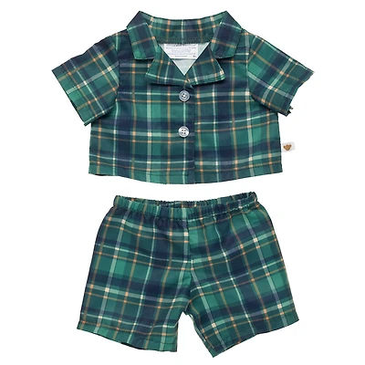 Green Plaid PJ Set