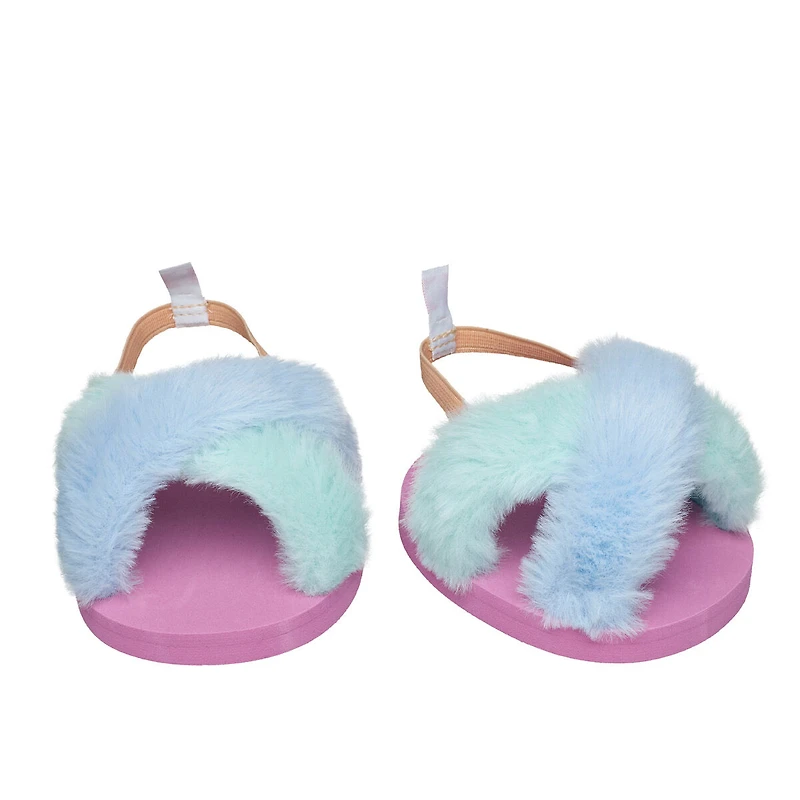 Fuzzy Pastel Slippers