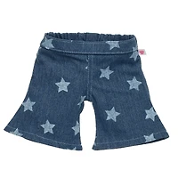 Star Print Flared Jeans