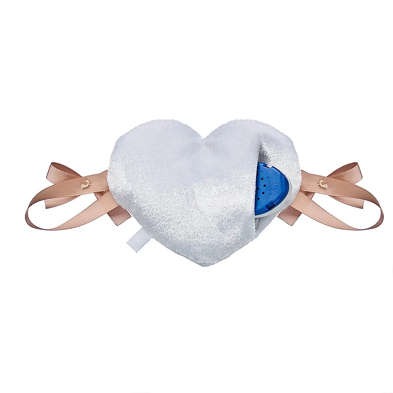 White Heart Wristie with Sound Pocket