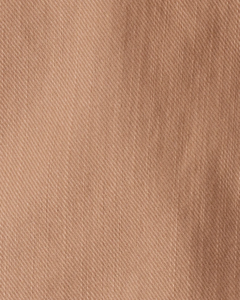 Toddler Girl 100% Cotton Skort - Brown