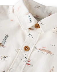 Toddler 2-Piece Set Made with Organic Cotton in Coastal Vacation Print