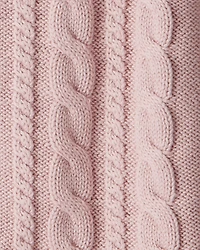 Toddler Girl Organic Cotton Cable Knit Cardigan