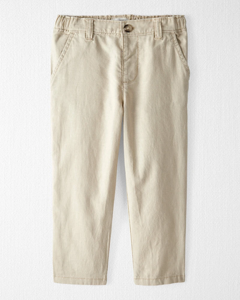 Toddler Linen Pants Made with Organic Cotton