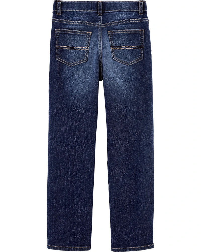 Kid Dark Wash Relaxed-Fit Classic Jeans