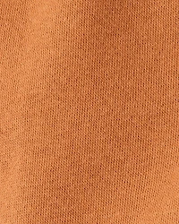 Baby Boy Solid Fleece Cotton Jogger - Brown