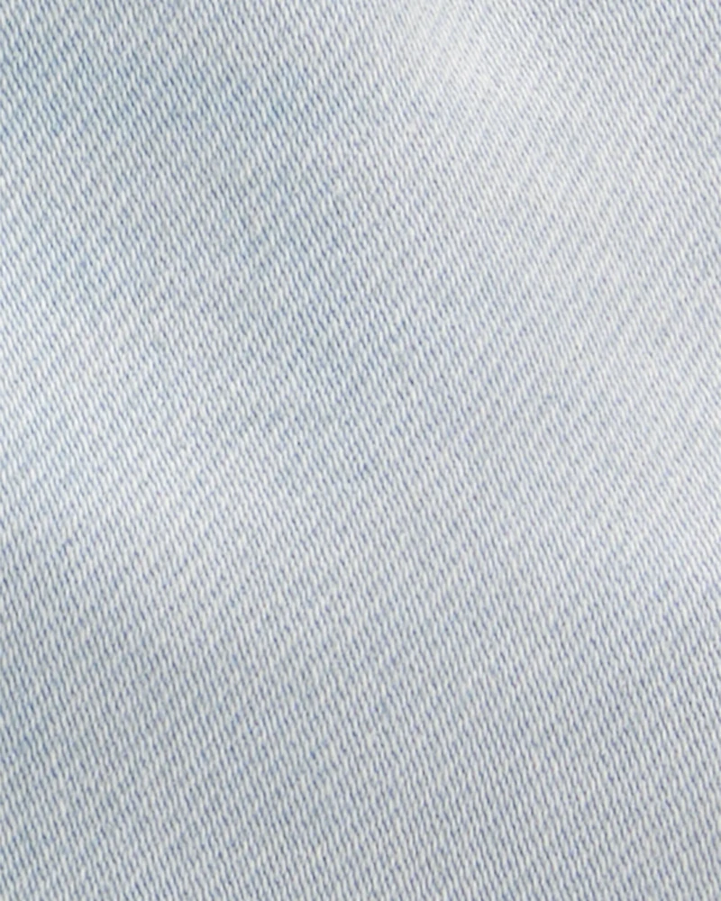 Toddler Pull-On Denim Shorts - Light Blue Wash