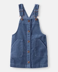 Toddler Girl Corduroy Skirtall - Blue