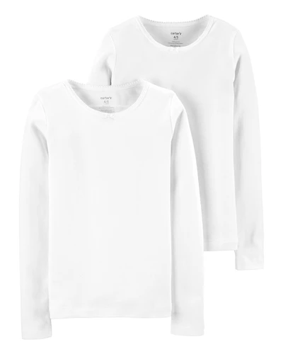 2-Pack Cotton Long-Sleeve Undershirts