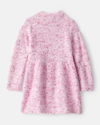 Toddler Girl Sweater Dress - Pink
