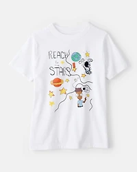 Kid Boys & Girls Clubs 'Reach for the Stars' Short-Sleeve Tee