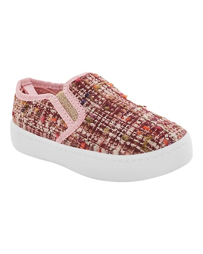 Toddler Tweed Slip-On Casual Shoes