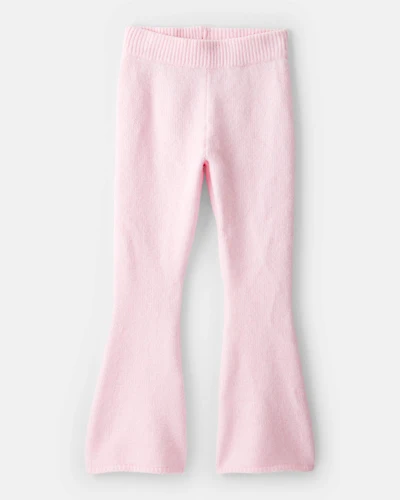 Girls Flared Sweater Knit Pants