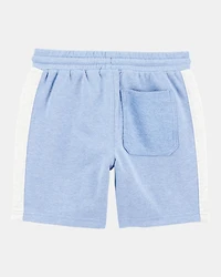 Kid Pull-On French Terry Shorts - Blue