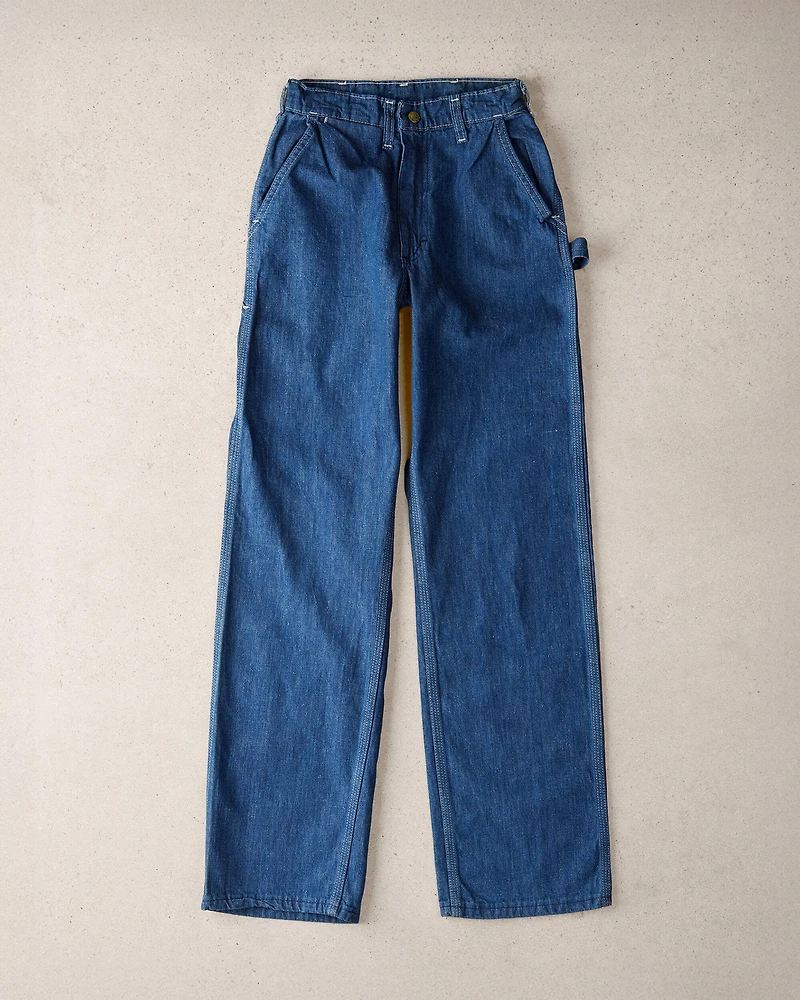 Adult X-Small Vintage Medium Wash Denim Carpenter Jeans from the OshKosh Archive Release