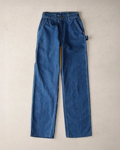 Adult X-Small Vintage Medium Wash Denim Carpenter Jeans from the OshKosh Archive Release