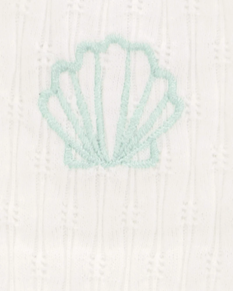 Toddler Seashell Ribbed Tank Top