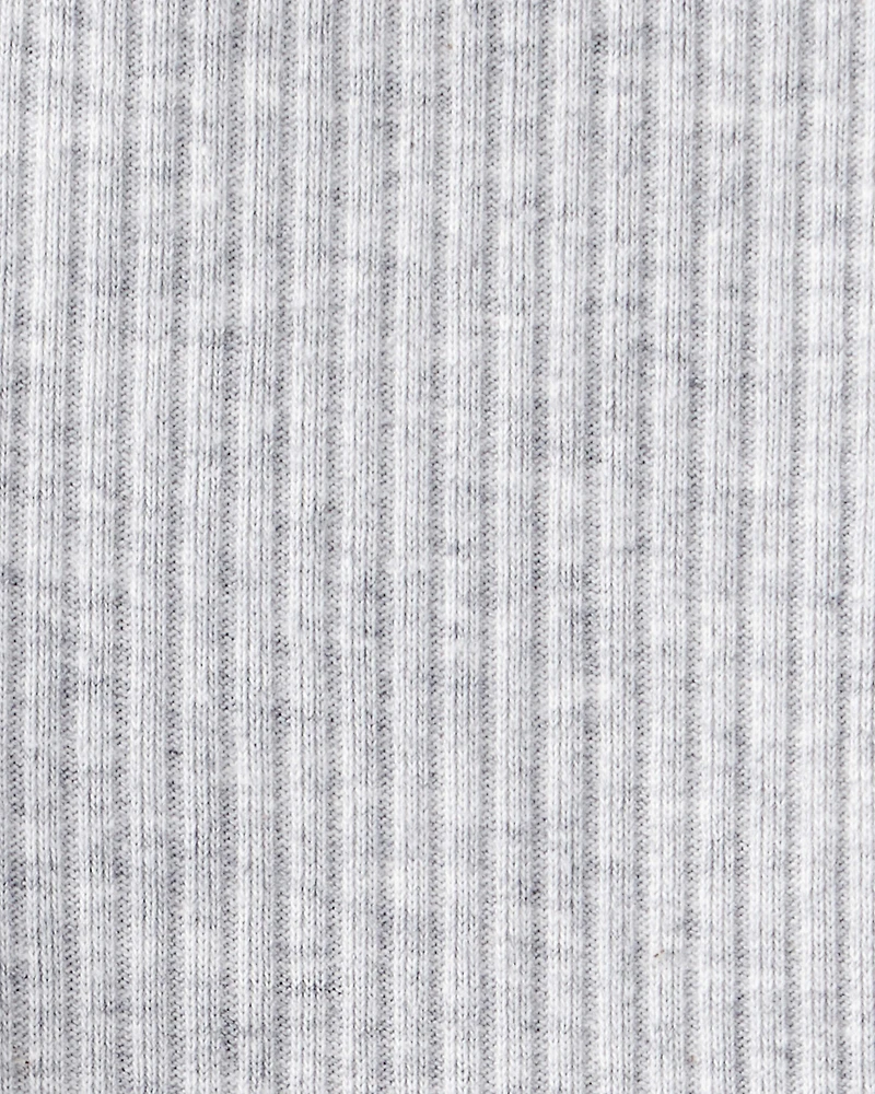 Baby Girl Knit Pull-On Pants - Grey