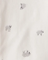 Baby Boy 4-Pack Sheep Print Long-Sleeve Multipack Bodysuits